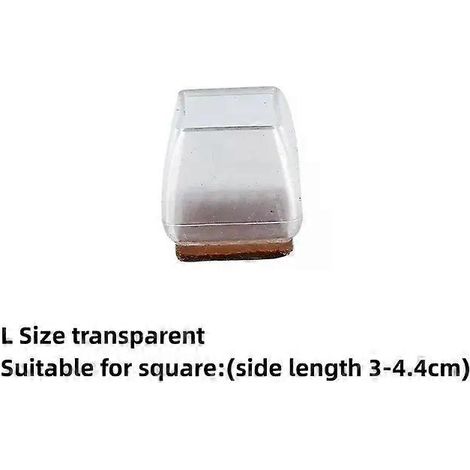 Protection transparente pour pieds de chaise, protection de sol, patin antidérapant en silicone, protection pour pieds de meubles et de table F (1/5)