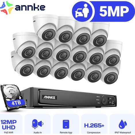 Annke – Kit de vidéosurveillance 16 caméras 3K – Vision nocturne jusqu'à 30 m – Détection de mouvement avancée – IP67 pour extérieur - 16Cam (1/5)