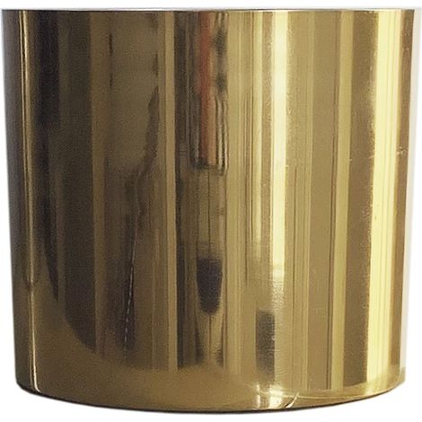 Leaf Metal Planter Plant Pot with Polished Gold Finish 20 x 18cm