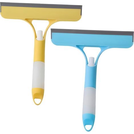 2 raclettes à vitres avec pulvérisateur pour miroirs et maison (1/5)