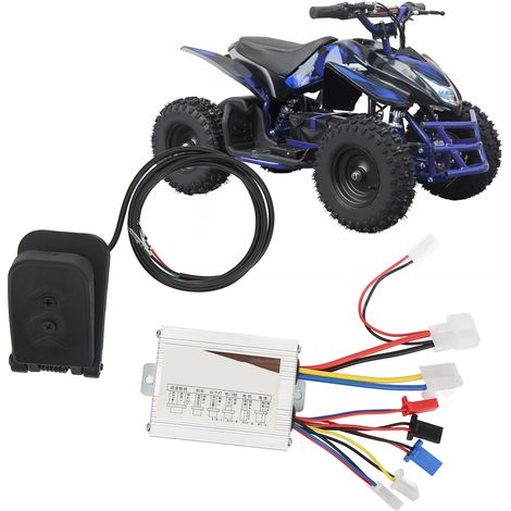 Bürstenbehafteter Geschwindigkeitsregler und Fußgaspedal für 24V 500W Motoren für Elektrofahrräder und -roller (1/5)