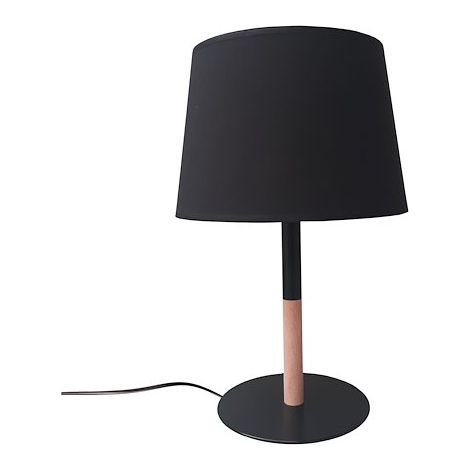 Lampe de table led ANNIKA - Aluminor - 6.5 W - noir/bois (1/4)