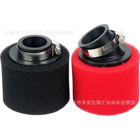 Accessoires pour mini-voitures et motos électriques : klaxon, clignotants, phares, frein, bouton de commande rond - Courbure de 35 mm, noir (1/5)