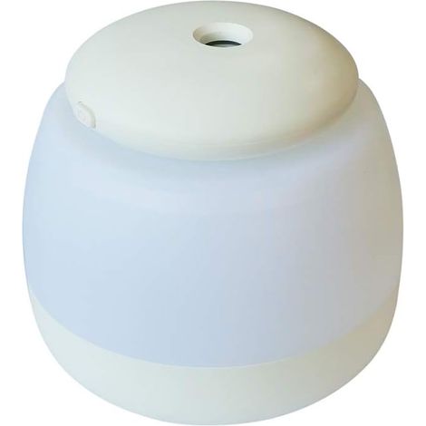 Mini diffuseurs d'huiles essentielles, petit humidificateur à brume fraîche chargé USB 150 ml avec lumière LED à 7 couleurs et mode d'arrêt automatique pour chambre à coucher, bureau (blanc)-Fei Yu (1/5)
