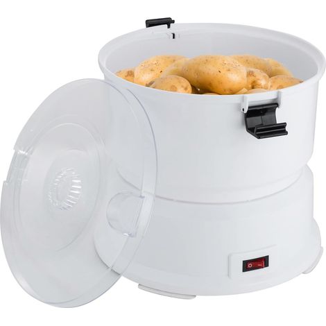 Pelador de patatas eléctrico, pelador rotatorio automático, 0,8 kg, motor de 85 W, para cocina, restaurante, comida rápida