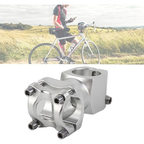25,4 x 38 mm Aluminiumlegierung Mountainbike-Kurzlenker-Vorbau mit Fixierung (Silber) (1/5)
