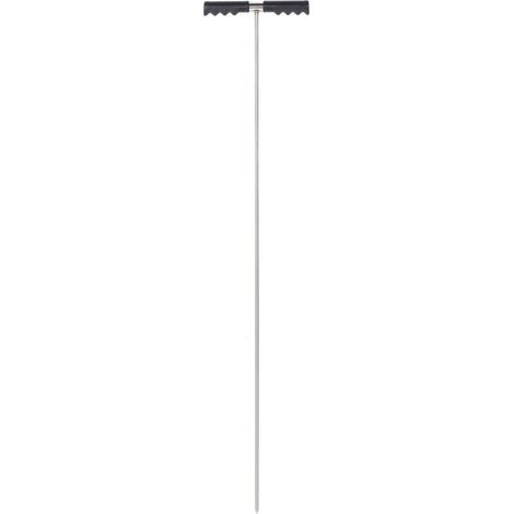 Sonde de mise à la terre en acier inoxydable avec tige de mise à la terre réglable (32-48 pouces) pour localiser les tuyaux de fosse septique souterrains. (1/5)