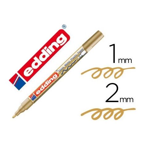 Edding Lackmarker 751 gold Strichbreite 1 - 2mm Rundspitze