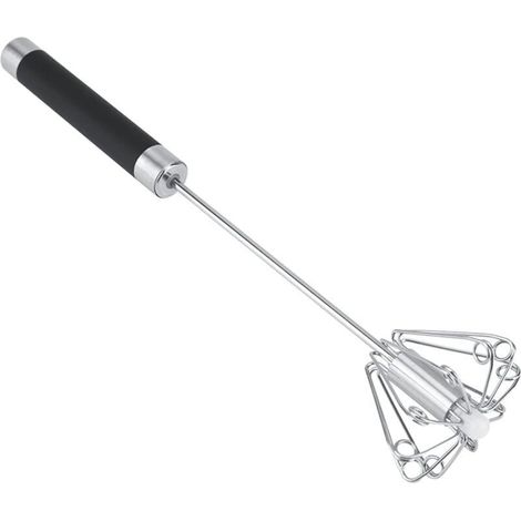 Fouet, Batteur Manuel Semi-Automatique, Batteur à œufs Manuel en Acier Inoxydable, Batteur Rotatif Multifonctionnel pour Fouetter, Battre et Mélanger, Cadeau pour les enfants Mère