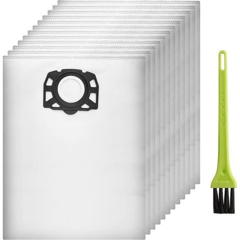 12er-Pack Filterbeutel für Kärcher Staubsauger WD4, WD5, WD6, MV4, MV5, MV6, Ersatzteil-Zubehörset 2.863-006.0 (1/5)