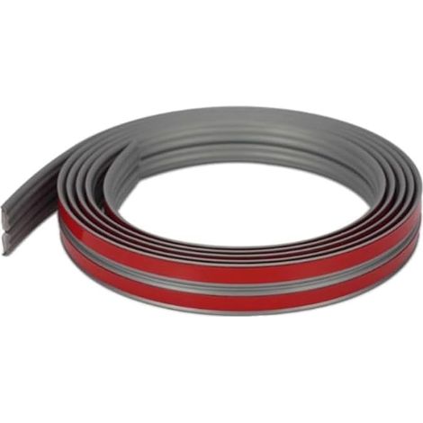 5M Revêtements d'angle Autocollant Corniere TPE Protection d'angle Bordure d’angle de Mur Plinthe Souple Bande de Finition pour Plans de Travail,Carrelage,Coin de Mur,Meubles,Gris 20mm(10mm+10mm) (1/5)