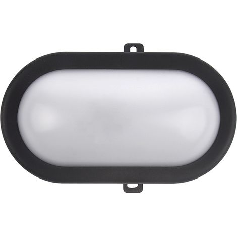Applique ovale noire 8W 600lm LUXFORM