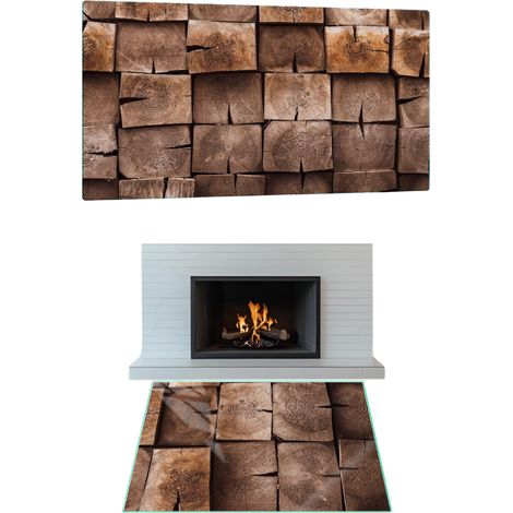 SOPORTE PARA CHIMENEA DE CRISTAL TEMPLADO DIMENSIONES 52x40 cm con BALE GRAPHICS (1/5)