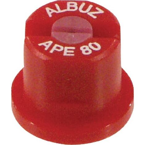 Tobera est谩ndar doble chorro plano APE 80掳 rojo cer谩mica Albuz ALBUZ APE80RED