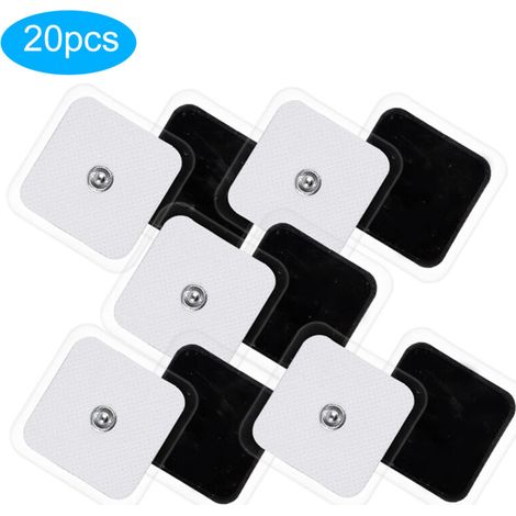 20 Stück 5x5cm Massageelektroden für Physiotherapie, Klebepflaster zur Muskelstimulation (1/5)
