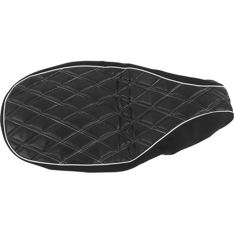 Housse de selle en cuir de remplacement pour Vespa 125/150 Sprint Fast TS Super VBB VBA VNB GTR GL - Noir (1/5)