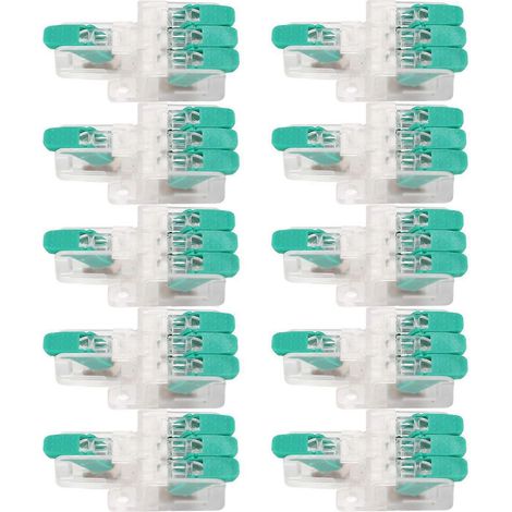 10 Stück Drahtverbinder Y613G 1 Eingang 3 Ausgänge, flammhemmender Drahtleiterverbinder für 10 bis 20 AWG 41 A
