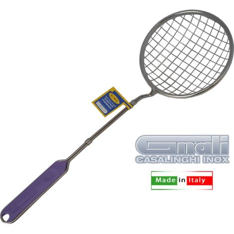 Gnali schiumarola scolafritto filo rete larga inox 14 cm