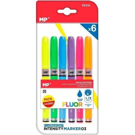 Fluoreszierende Marker 1,0/3,0 mm, 6 Stück
