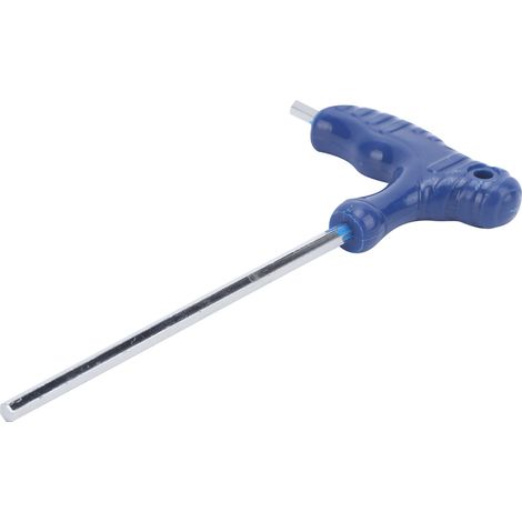 Clé hexagonale en T en acier 4 mm, outil ergonomique pour ateliers à domicile (1/5)