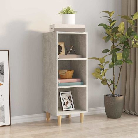 Buffet - Armoire de rangement Enfilade Gris béton 34,5x32,5x90 cm Bois d'ingénierie BV794587 - BonneVie (1/5)