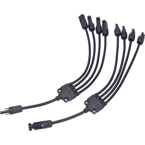 Y-förmiges Solaranschlusskabel – 4-poliger Parallelanschluss für PV-Module – Verlängerungsadapter – IP67 wasserdicht (1/5)