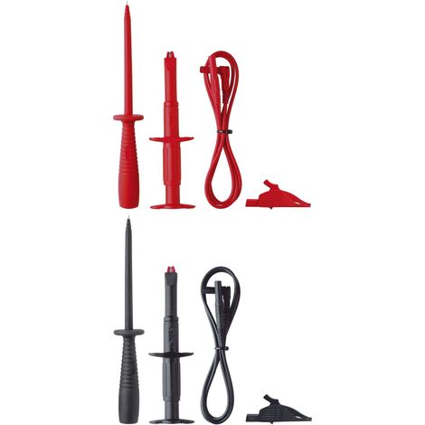 Benning TA 3 Set de cordons de mesure de sécurité Banane mâle 4 mm Banane mâle 4 mm 1.00 m rouge, noir 1 set (1/5)