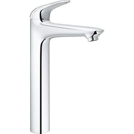 GROHE Einhand-Waschtischbatterie Eurostyle 237193, XL-Size, Einlochmontage, geschlossener Metall-Hebelgriff, für freistehende Waschschüsseln, glatter Körper, chrom