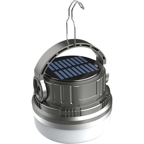 JANMIR-Lampe de nuit solaire portable pour tente de camping avec 6 modes d'éclairage, idéale pour les pannes de courant et les situations d'urgence en extérieur. (1/5)