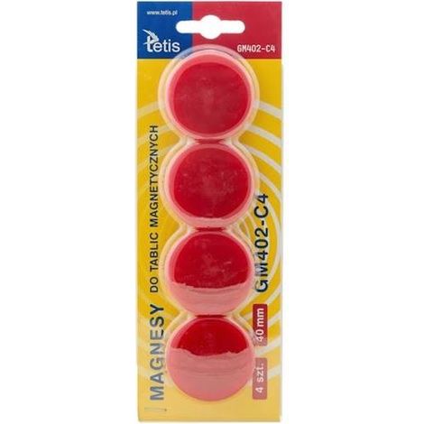Magnete für Tafeln 40 mm/4 rot 5408 (1/4)