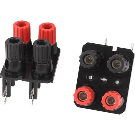 Bornes de connexion pour haut-parleurs à 2 pièces, 4 positions, fiches bananes de 4 mm (1/3)