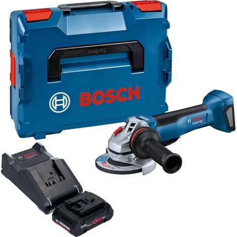 Meuleuse d'angle sans fil Bosch GWS 18V-10 P Professional 18 V 125 mm sans balais + 1 batterie ProCORE 4,0 Ah + chargeur + L-Boxx (1/5)