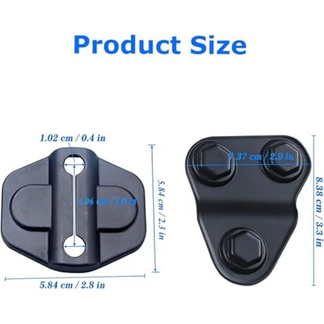 Loquet de porte - Protection de vis et sangle de contrôle de porte - Compatible avec Jeep Wrangler JL JLU Sahara Sport Rubicon 2018-2025 (1/3)