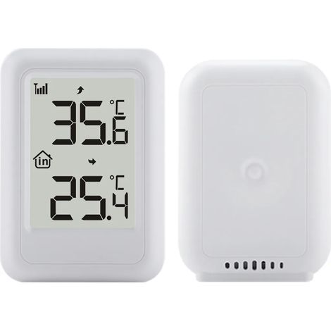 Thermomètre intérieur et extérieur INF TS-FT0401 avec capteur sans fil (1/5)