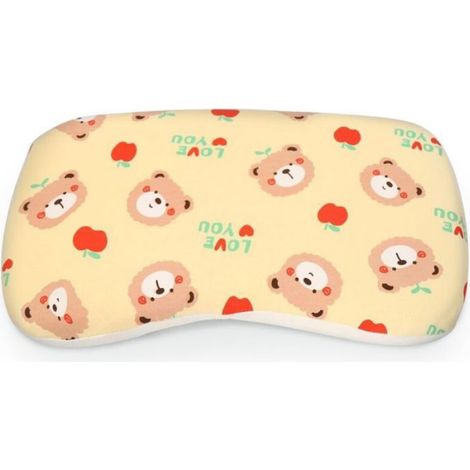 Oreiller Bebe - Mousse Memoire De Forme - 37,5 x 21,3 x 3 cm - Pour Enfants - Jaune - 1 Piece (1/5)