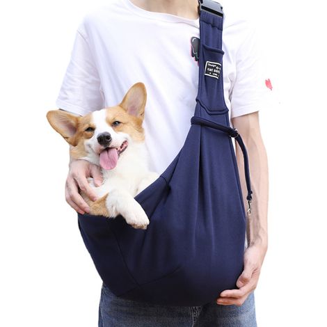Sac Porte-Bébé Pour Animaux - Bandoulière Réglable - Sangle De Sécurité Intégrée - Convient Aux Chats Et Chiens De Taille Moyenne - 1 Pièce (1/5)