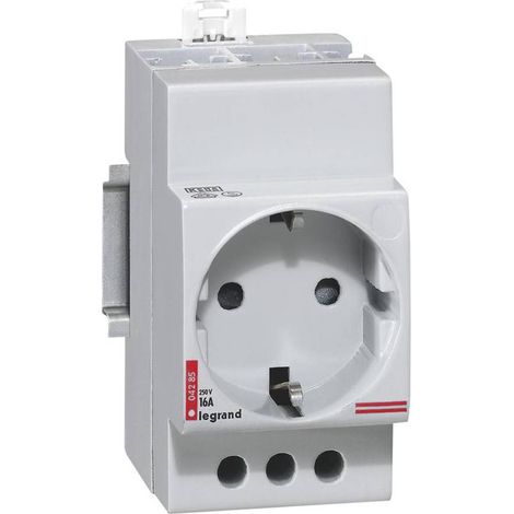 Presa modulare 2P+T 10-16A 250V standard tedesco – 2,5 moduli - LEG004285 (1/2)