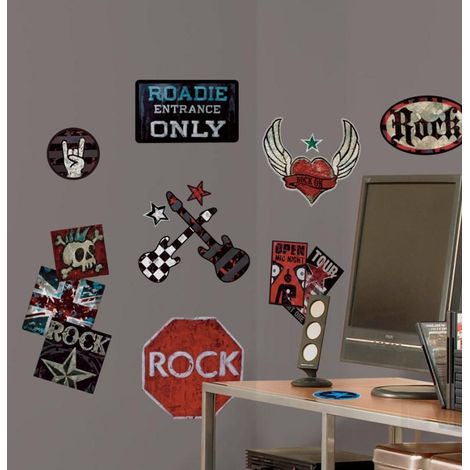 RoomMates stickers muraux - Rock &039n roll pour garçons (1/3)