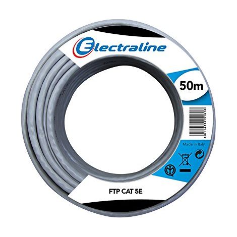 Electraline 101843 Ethernet Cavo di Rete FTP cat5E, 50 m (1/2)
