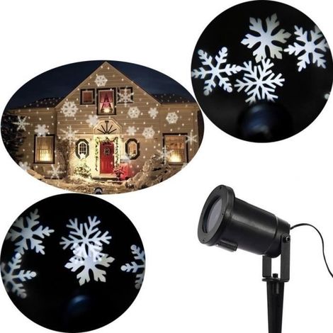 Projecteur Lumière Extérieur étanche LED Moving Halloween Noël Décoration Spot Ampoule Lampe Lumière