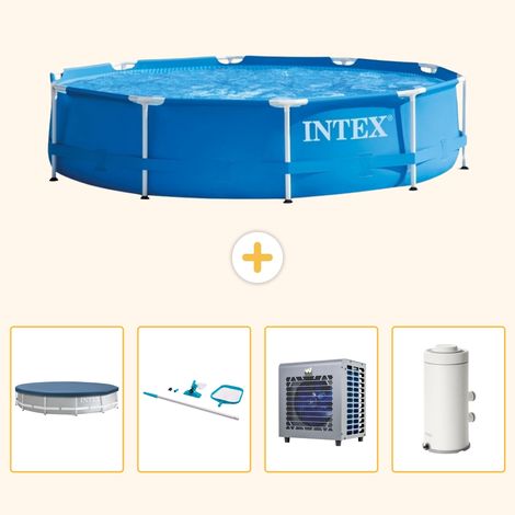 Intex Piscine Tubulaire Ronde - 366x76 cm - 5-pièces  S122 (1/5)