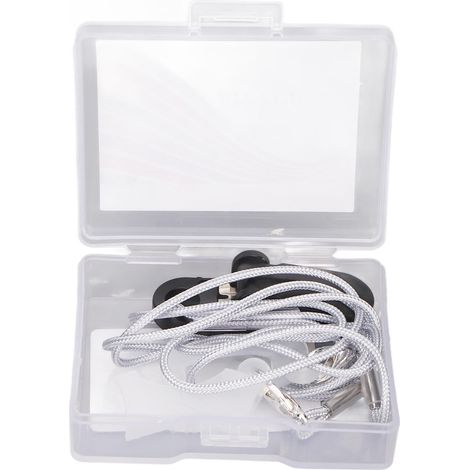 Aide Auditive Contour d'Oreille BTE A312 Gris Élégant, Amplificateur Sonore Portable avec Cordon de Cou pour Personnes Âgées, Taille S, Binaural (1/5)
