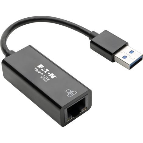Tripp Lite U336-000-R Adaptador de Red NIC USB 3.0 a Gigabit Ethernet, 10Mbps / 100Mbps / 1000Mbps, Negro
