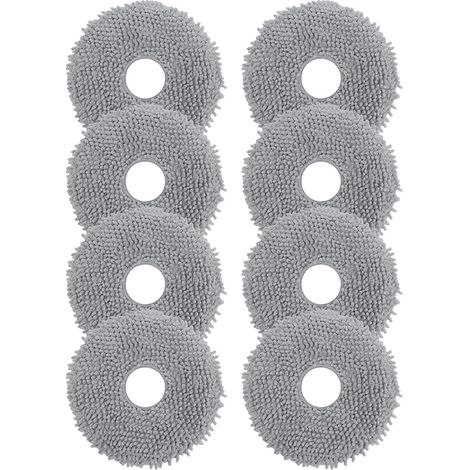 8 Serpillires de Rechange pour Roborock Q revo/Qrevo S/Qrevo Pro/Qrevo Edge/Qrevo Master/Qrevo Slim/Qrevo Curv/QV 35A 35S/QR 598 798/Saros Z70/10R Robot Aspirateur, Rutilisables et Lavables (1/5)