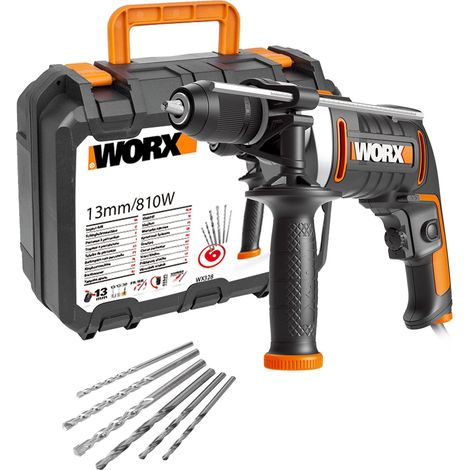 Worx WX328 trapano a percussione 810W con velocità variabile (1/3)