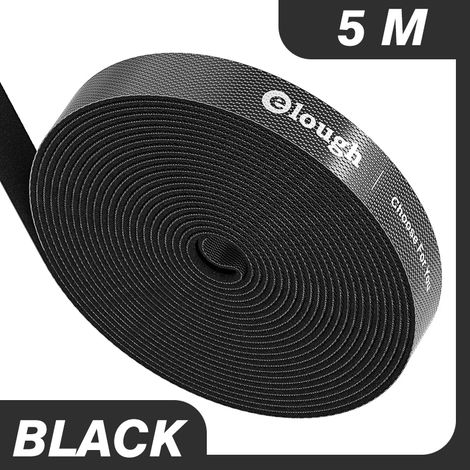 Organisateur de câbles Elough à velcro, enrouleur de câbles USB, protection pour câbles de souris et écouteurs, sans nylon et sans pince (1/5)