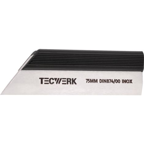 Règle de coiffeur DIN 874/00 L.200mm acier spécial Q.28x6mm TECWERK (1/4)