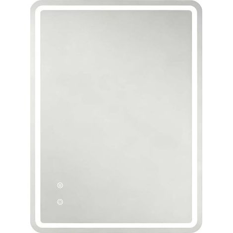 LED-Badezimmerspiegel 60x80 cm mit Anti-Beschlag, dimmbar, 3 Lichtfarben, rahmenlos (1/5)