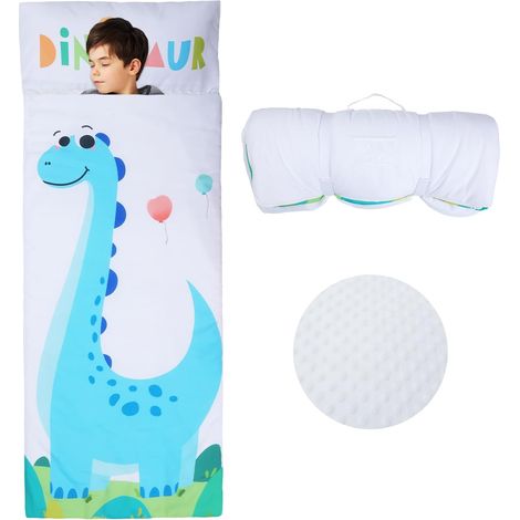 Sac de Couchage Chaud Enfant, Tapis de Sieste 150×60cm,Dinosaures (1/5)