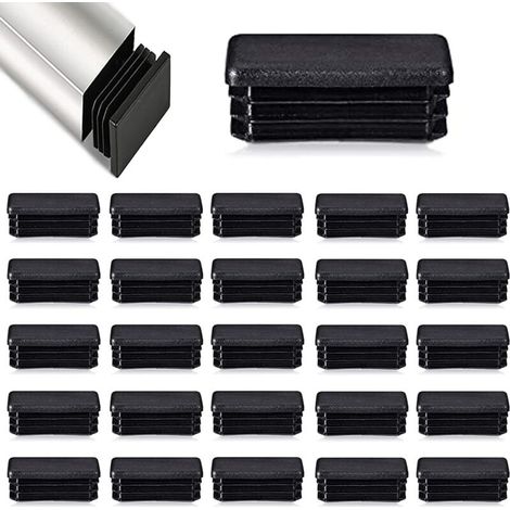 40 x 30 mm Bouchons à lamelles, Insert de conduit de clôture pour chaises à poteaux tubulaires et meubles 40 pièces (1/5)